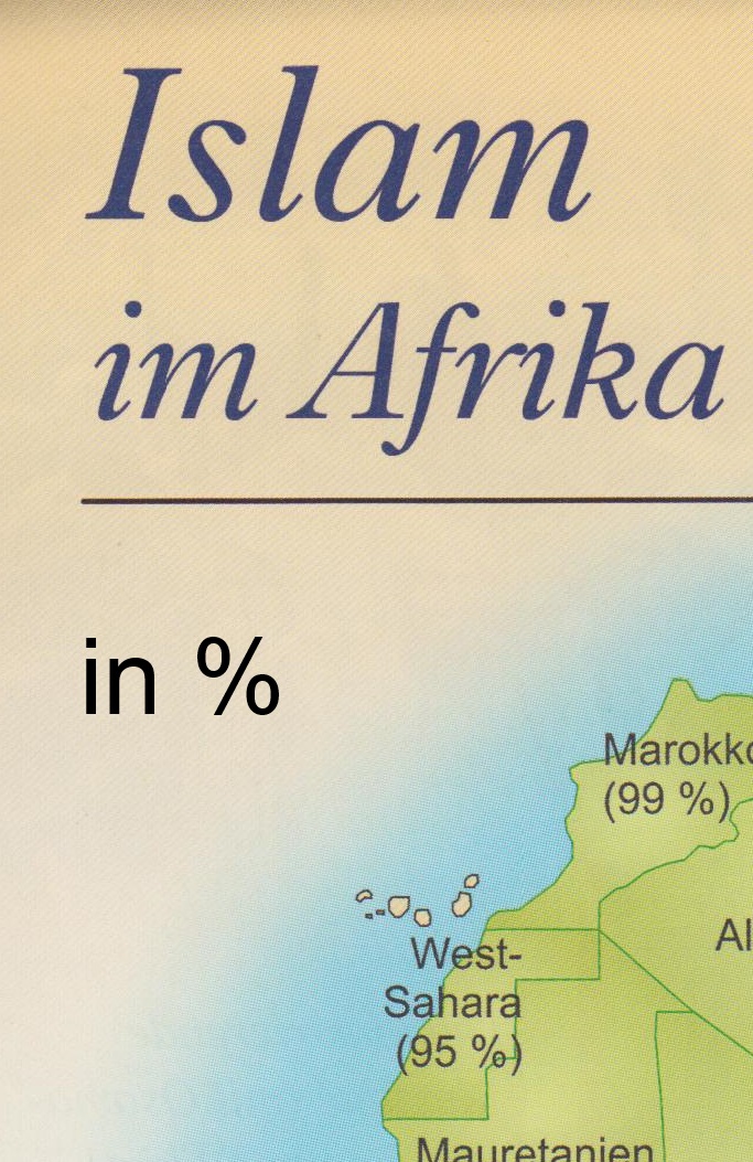 Islam in Afrika in %
